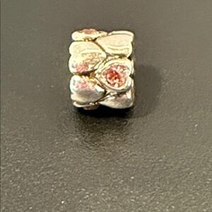 Chamilia SS Charm Connected Hearts Bead Amethyst NEW